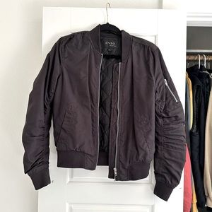 Black Bomber Jacket Size Small